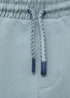 Elastic waist Bermuda shorts
